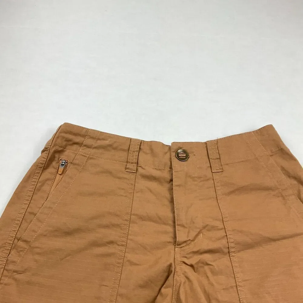 Duck Camp Womens Utility High Rise Gruene Chino Shorts Brown Outdoor Hiking M